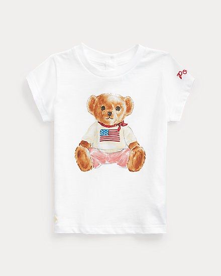 Polo Bear Baby Girl Cotton Jersey Tee Babies Kids Babies