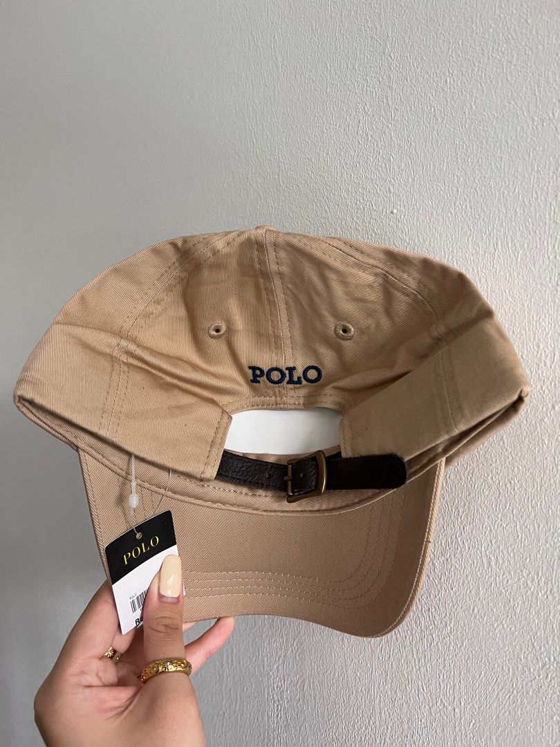 Polo Ralph Lauren Cap with Leather Strap Men s Fashion Watches Accessories Caps Hats on Carousell
