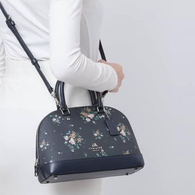 Mini sierra satchel with rose bouquet print sales