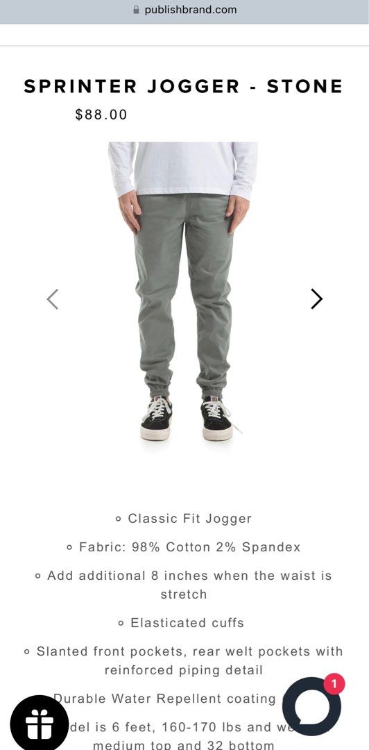 Publish brand joggers hotsell