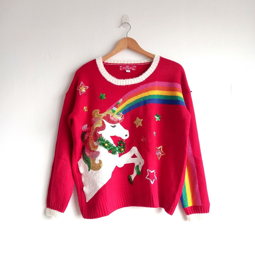 33 degrees unicorn sweater online