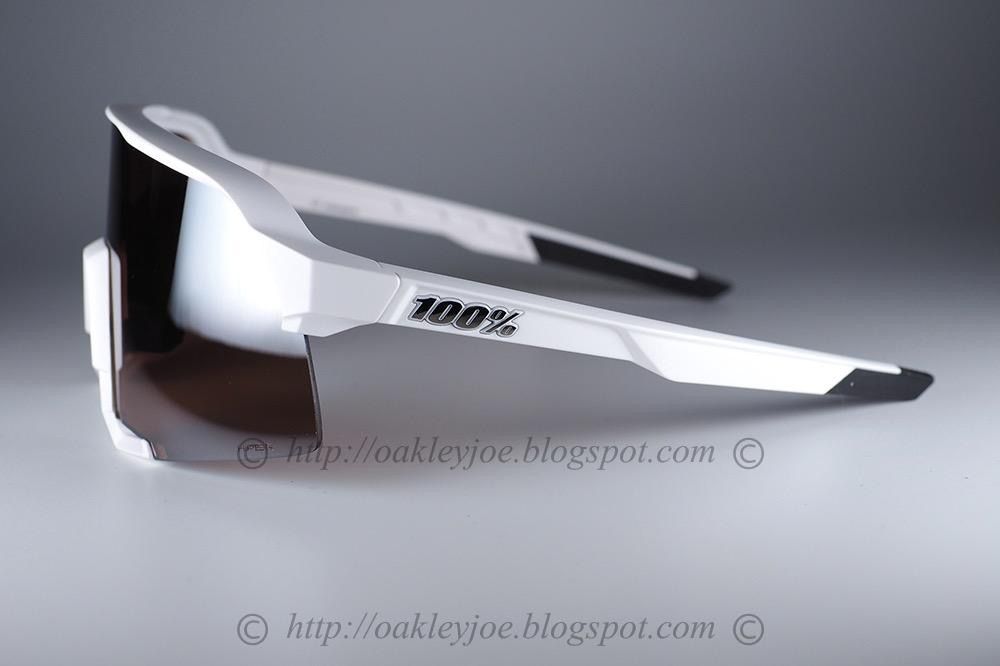 S3 Matte White HiPER® Silver Mirror Lens 100% S3 Sunglasses (Matte
