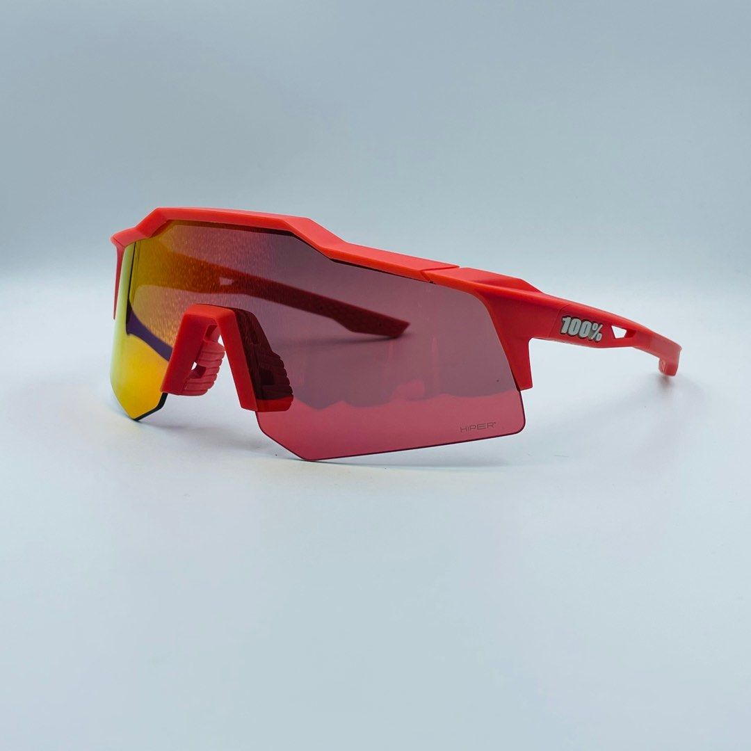 Ride 100% Speedcraft XS Soft Tact Coral - HiPER Red Multilayer Mirror + Clear (Category: Sunglasses & Eyewear) located in Singapore. Submitted by gearoutfitters (Listing ID 1202591339, Image 2). Description: CHEAPEST ON CAROUSELL Free delivery! Brand new in original box 100% Authentic Ride 100% Speedcraft XS Frame: Soft Tact Coral Lens 1: HiPER Red Multilayer Mirror (23% VLT) Lens 2: Clear (93% VLT - for night cycling) Fit: Asian and Standard (co