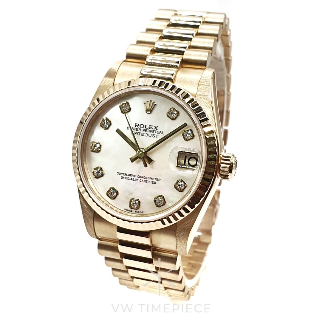 Gold rolex oyster hot sale perpetual datejust price