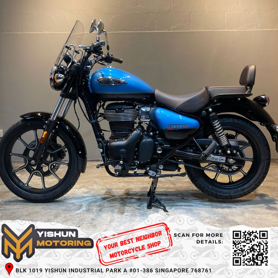 ROYAL ENFIELD METEOR 350 NEW ROYAL ENFIELD METEOR350 AUTHORIZED DEALER 2A VINTAGE AGENT UNIT ROYAL ENFIELD SINGAPORE FIREBALL STELLAR SUPERNOVA 3 YEARS WARRANTY 350 CC CB350 Motorcycles