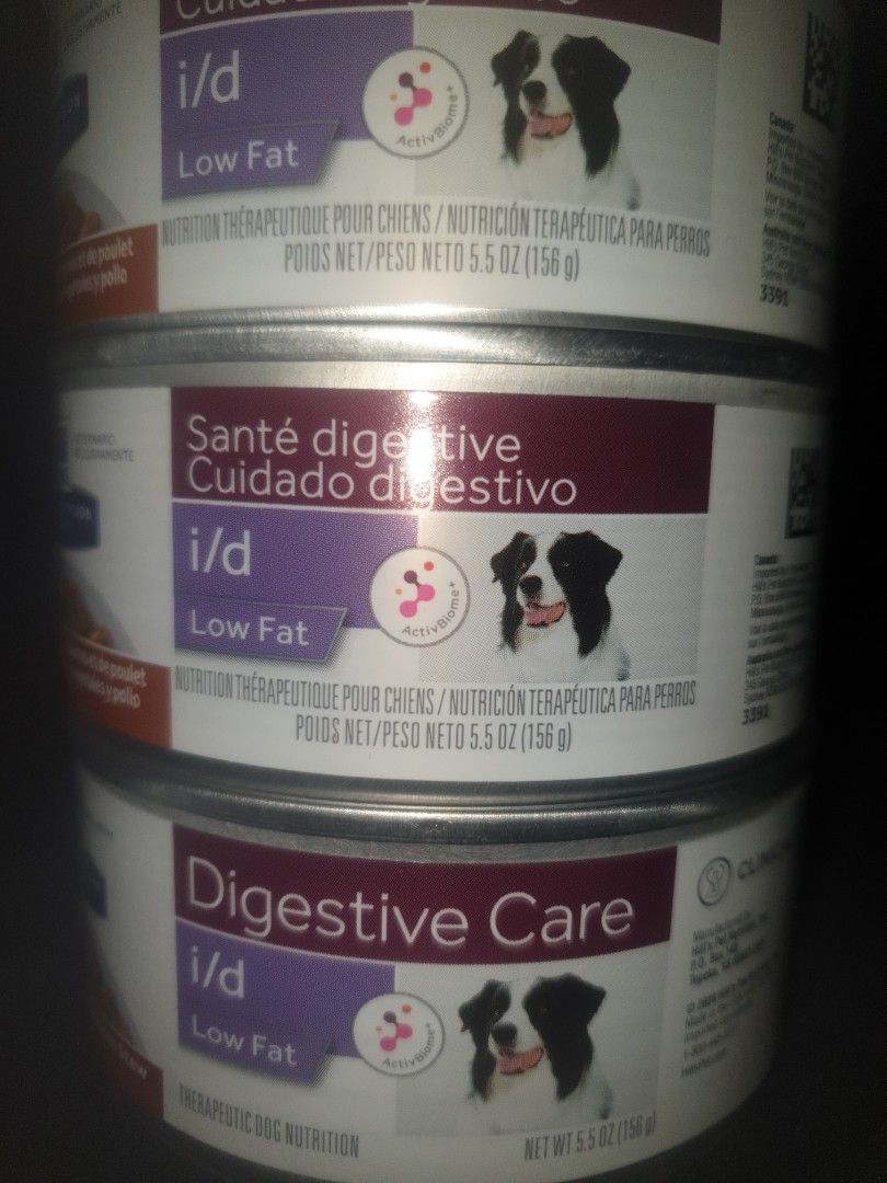 Hills Science diet i/d (low fat) vegetable and chicken stew expiry 12/