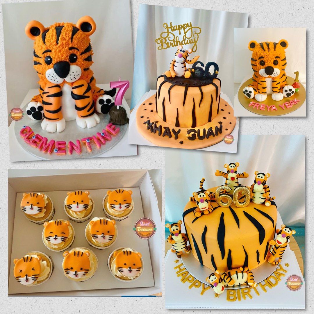 Tiger Graduation Cake | High School | College – Rolling In Dough Bakery
