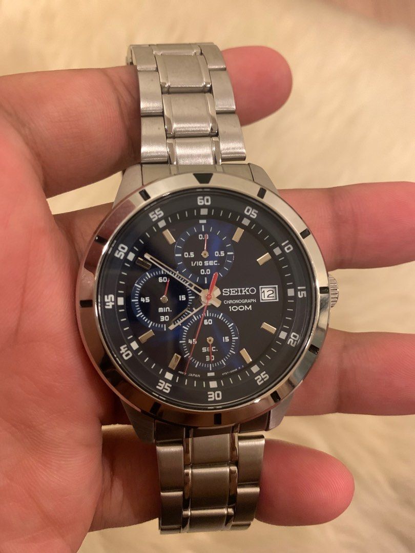 Seiko chronograph sales 100m 4t57