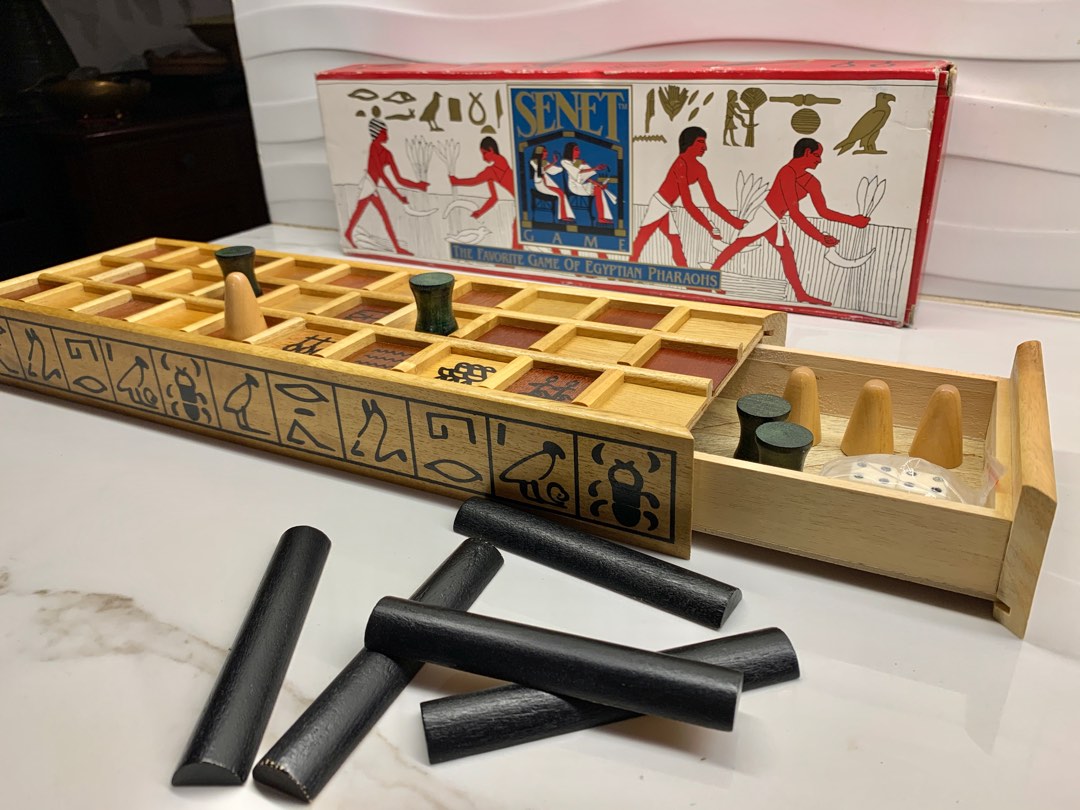 BOARD GAME AN ANCIENT EGYPTIAN BOARD GAME WOODEN GAME