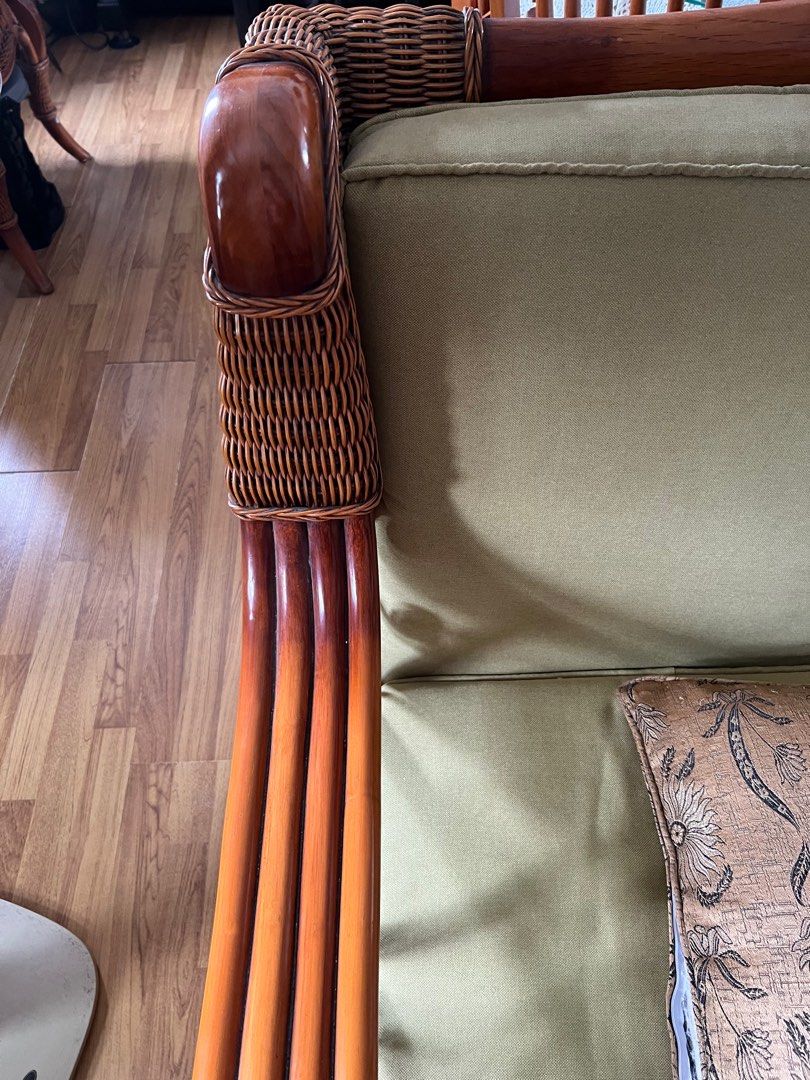 Sofa set 3+2+1 Chinese style retro wooden sofa, Furniture & Home Living