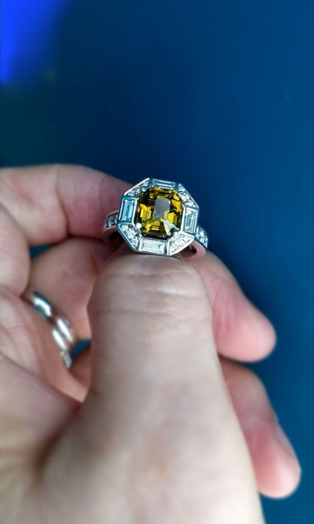 Chrysoberyl engagement hotsell ring