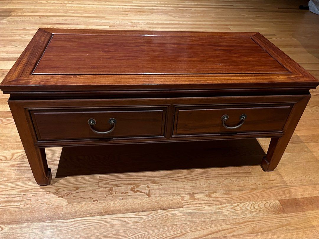 Solid antique Wood Coffee Table good condition, Furniture & Home