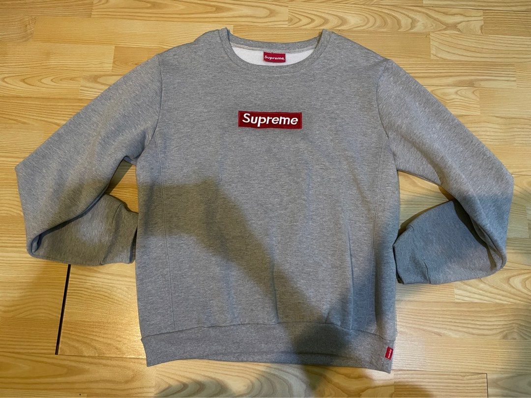 Gray clearance supreme sweatshirt