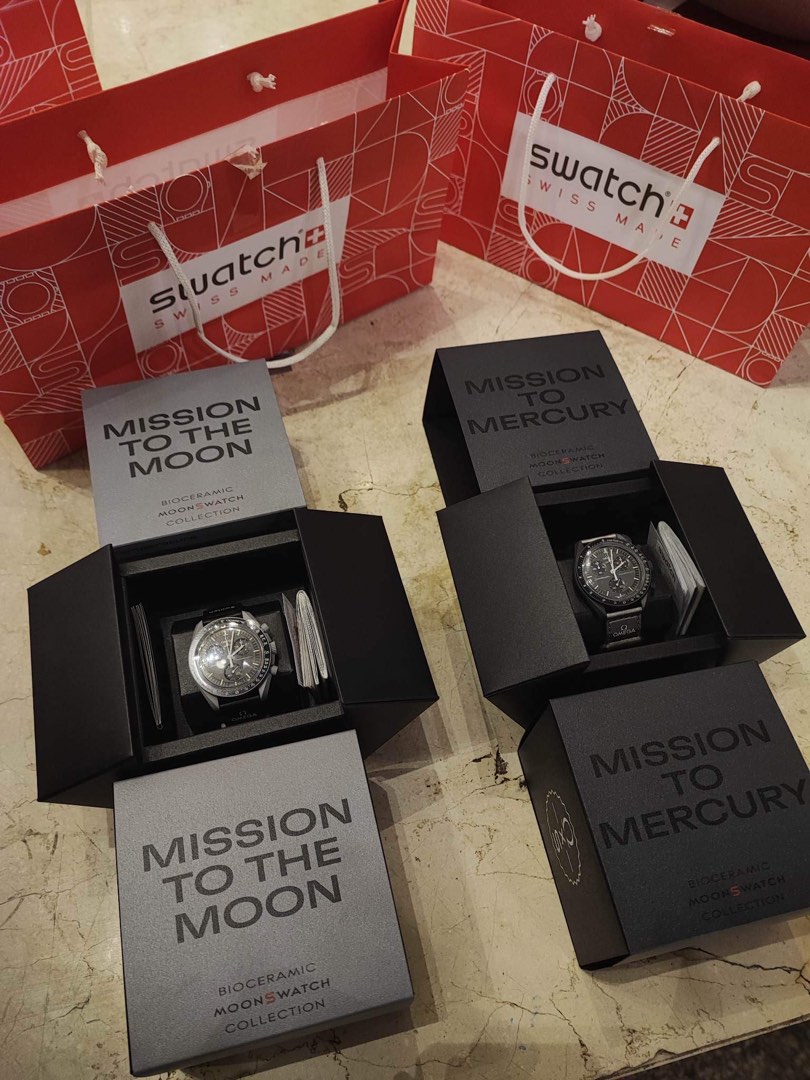 Swatch Omega, Men's Fashion, Watches & Accessories, Watches on Carousell