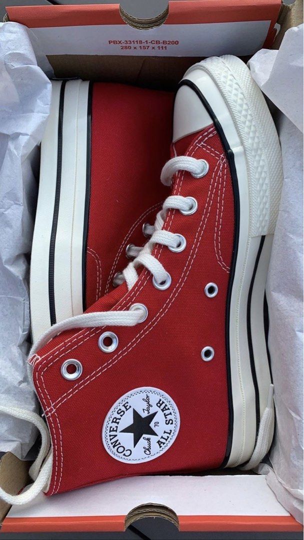 mostaza Parecer oler red converse high cut uzzlang indie aesthetic shoes sneakers y2k, Women's  Fashion, Footwear, Sneakers on Carousell