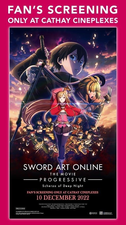  makeuseof Sword Art Online Progressive - Kuraki Yuuyami no Scherzo  Movie Poster Art Print 24x36(60cm X 90cm) (24x26.7(60cm X68 cm)-7):  Posters & Prints