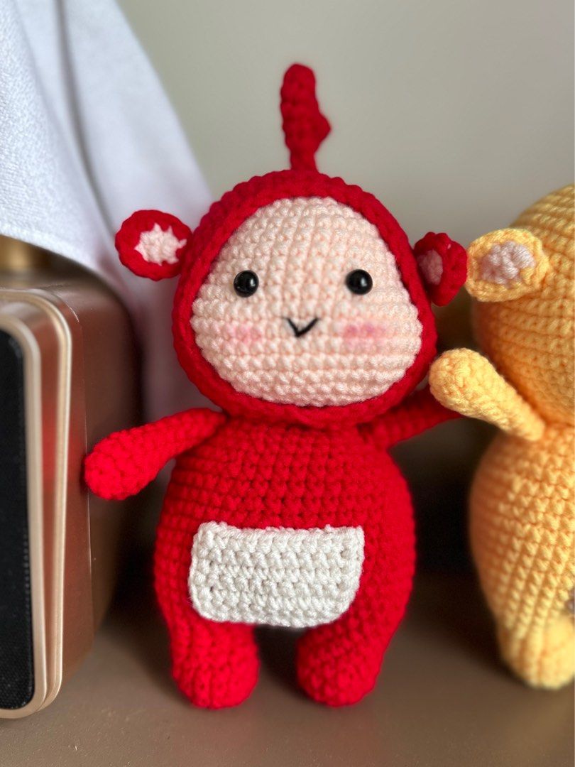 [DIY] Teletubbies Crochet Dolls Tinky Winky Dipsy Lala Po, Hobbies