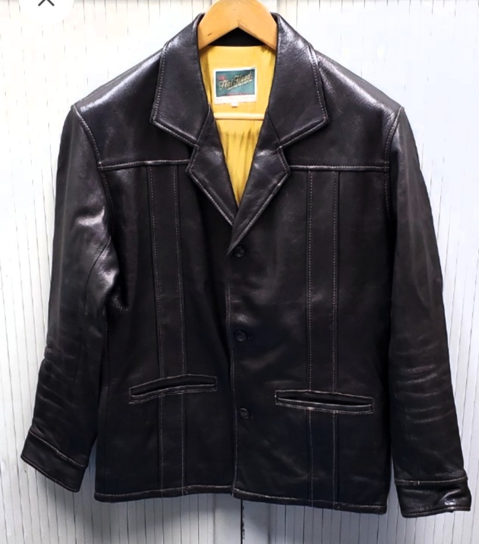 70s USA製 Leather Duffle Jacket ジャケット/アウター ダッフルコート