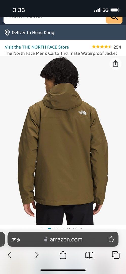 The north face mens carto triclimate jacket cheap