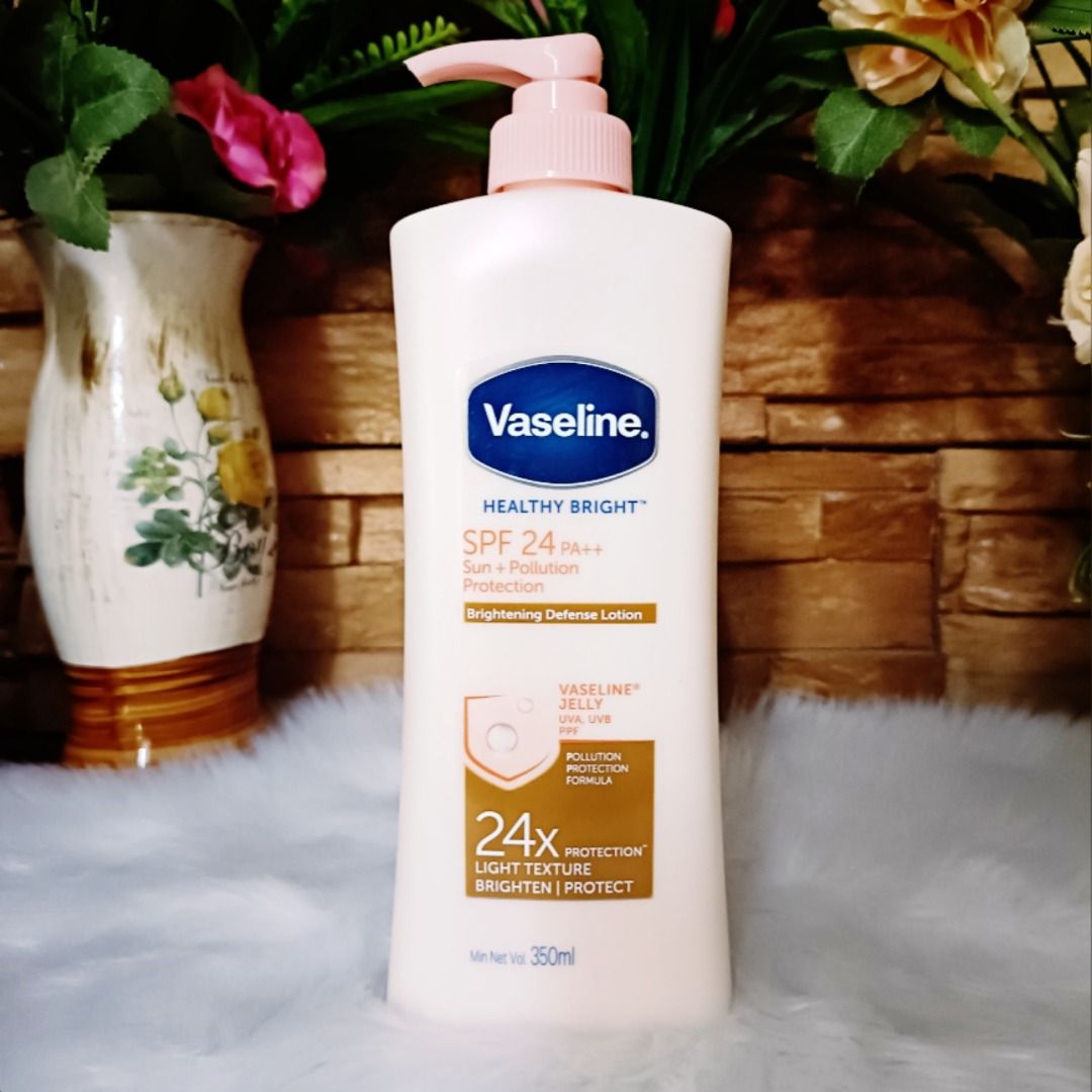 VASELINE Healthy Bright Pink UV Whitening Niacinamide Body Lotion Extra ...