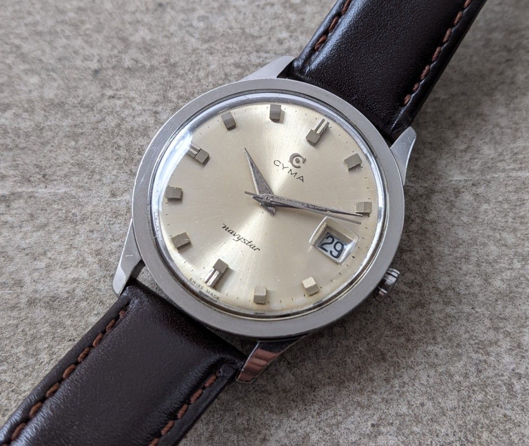 Vintage Cyma Navystar caliber r485.2 Men s Fashion Watches Accessories Watches on Carousell