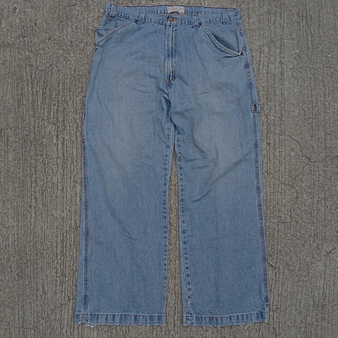 Levi's CARPENTER denim shorts, half pants, men's w37 equivalent cotton blue type Vintage Second Hand