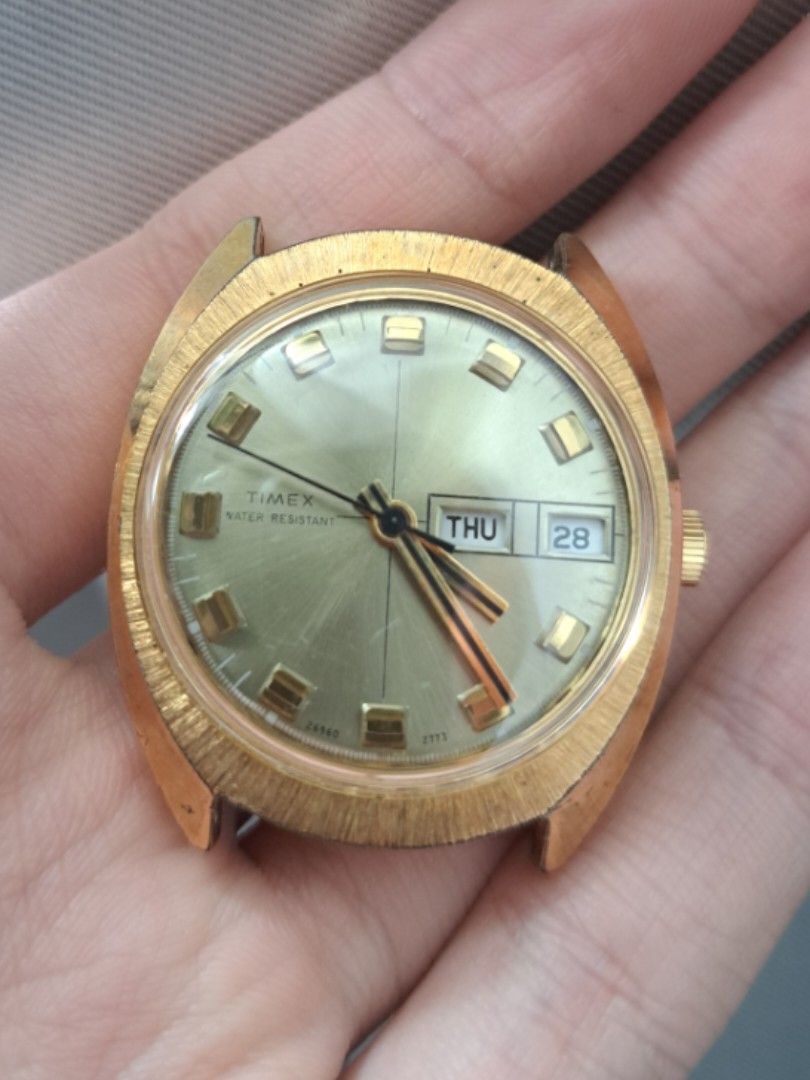 Vintage timex water resistant watch clearance