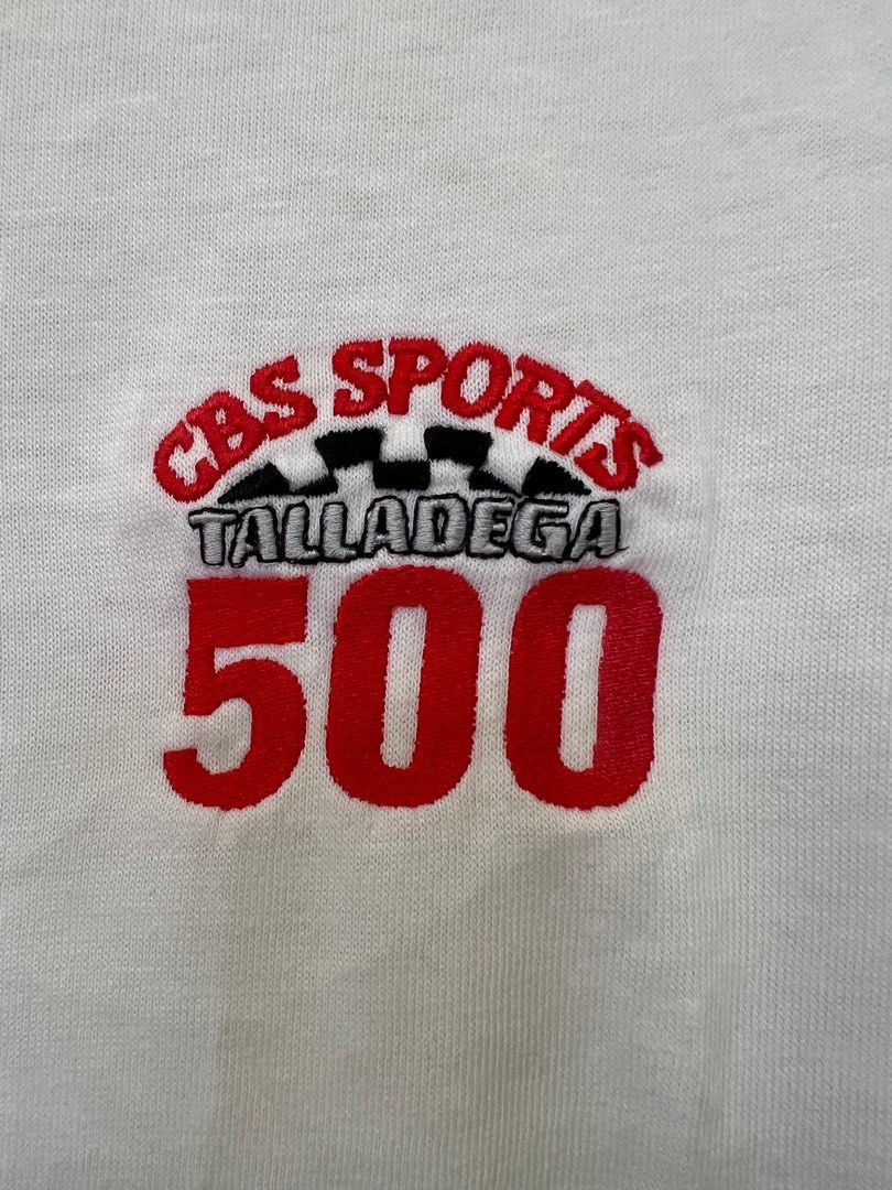 Vintage T-shirt Collar CBS Spt Talladega 500 Hanes USA, Men's Fashion ...