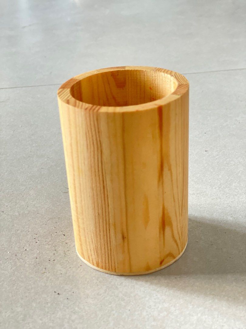 Wood Pen Holder / Utensil Holder / Storage, Women's Fashion, Jewelry