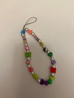 y2k beaded phone charm