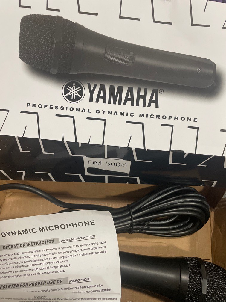 YAMAHA MICROPHONE, Audio, Microphones on Carousell