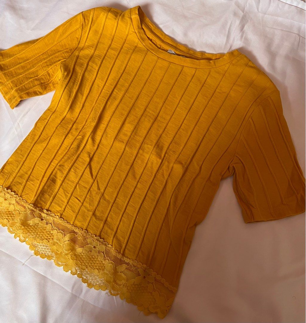 Mustard Airflow Top