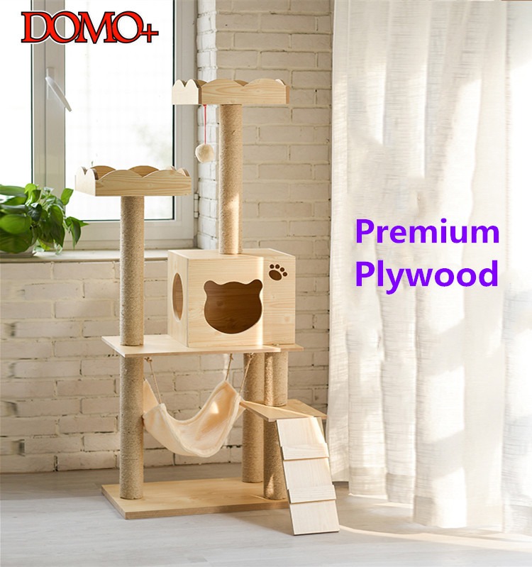 Plywood store cat tree