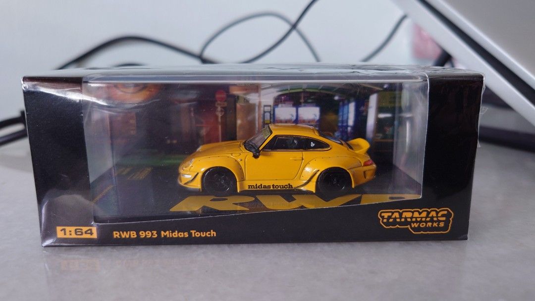 1/64 Tarmac Works Porsche RWB 993 Midas Touch yellow Malaysia exclusive  model, Hobbies & Toys, Toys & Games on Carousell