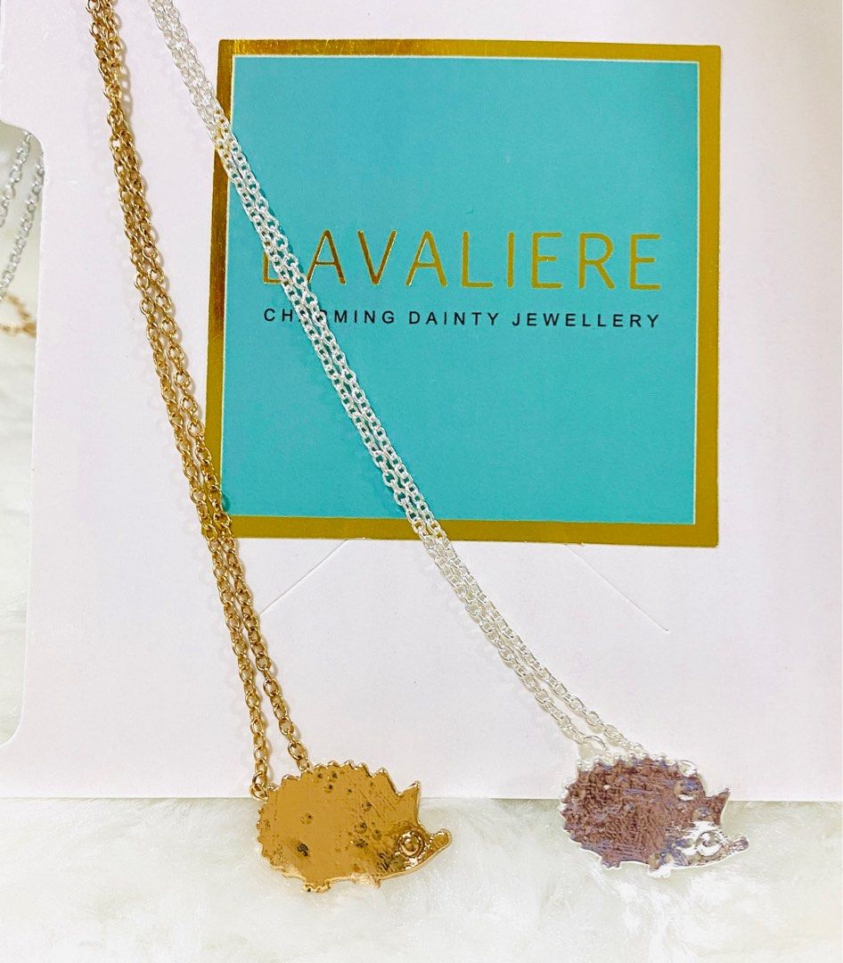 Gold cheap hedgehog necklace