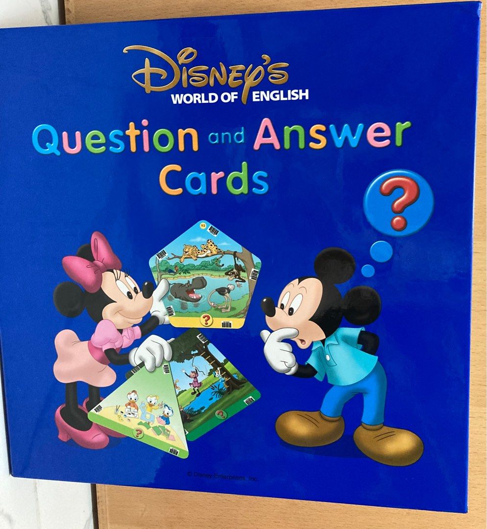 2018年迪士尼美語世界DWE Q&A Cards DWE Question And Answer Cards