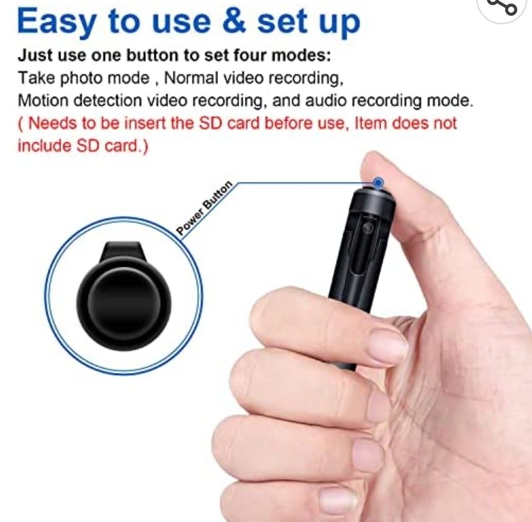 2022 Version Spy Cameras ZUNHAI Hidden Camera Mini Spy Camera