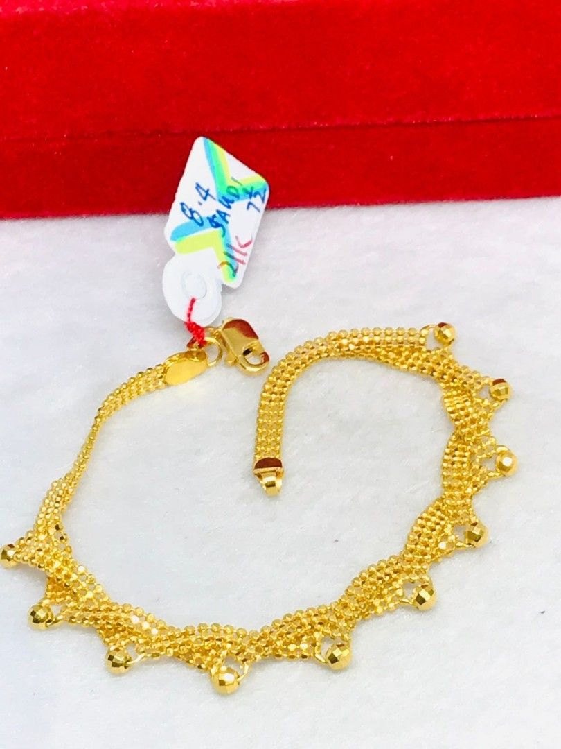 21K Gold Chain Bracelet | L'azurde KSA