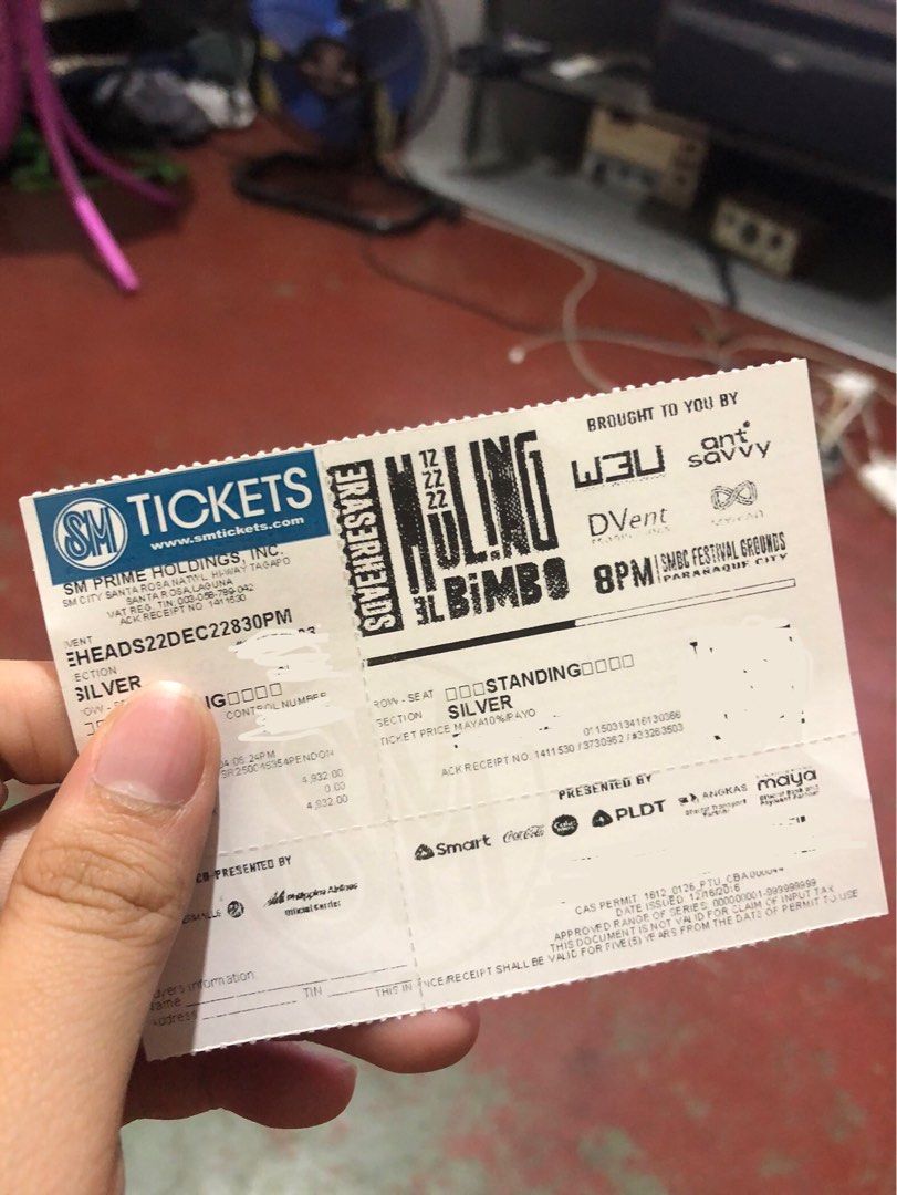 2 silver tickets to Eraserheads Huling El Bimbo 2022, Tickets