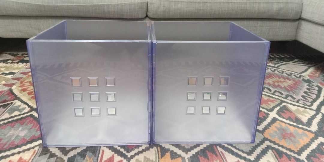2x Ikea LEKMAN Storage Boxes, 33x37x33 cm, Furniture & Home Living