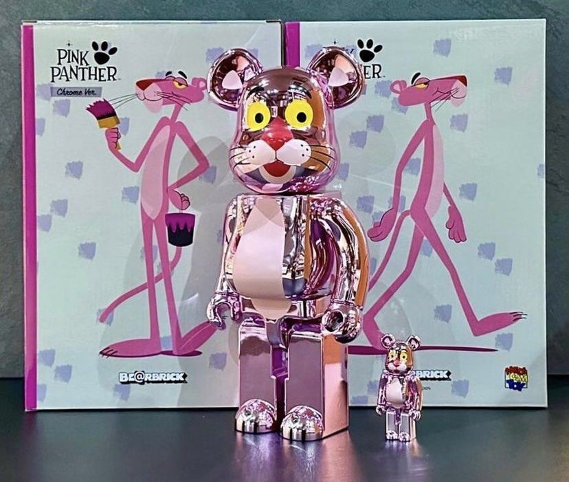 BE@RBRICK PINK PANTHER 100％ &amp; 400％ Bearbrick Pink Panther 100% & 400% Set – N-Hype