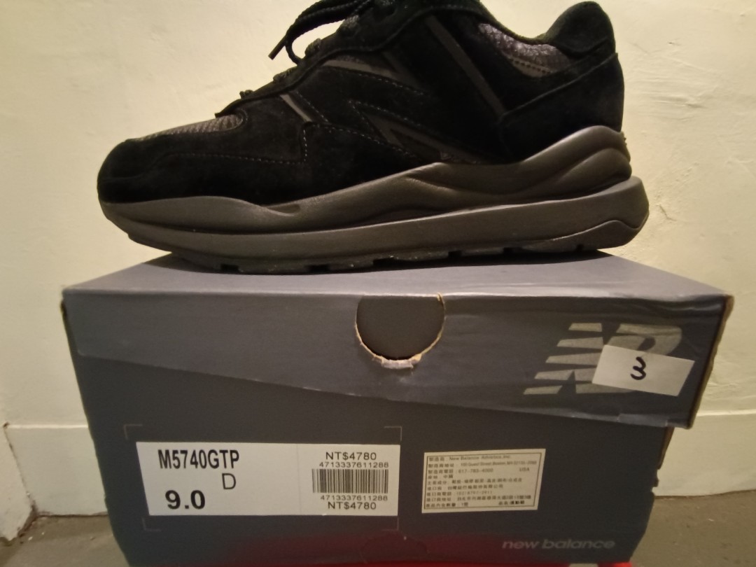 原價$4780 全新 New Balance 5740 gore-tex GTX M5740GTP US9 27cm 黑魂 防水