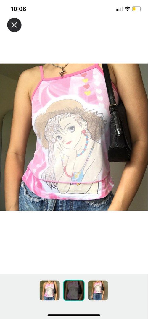 90s anime print pink tank top with mesh overlay, Women's Fashion, Tops, Sleeveless on Carousell 90s anime print pink tank top with mesh overlay, Women's Fashion, Tops, Sleeveless on Carousell