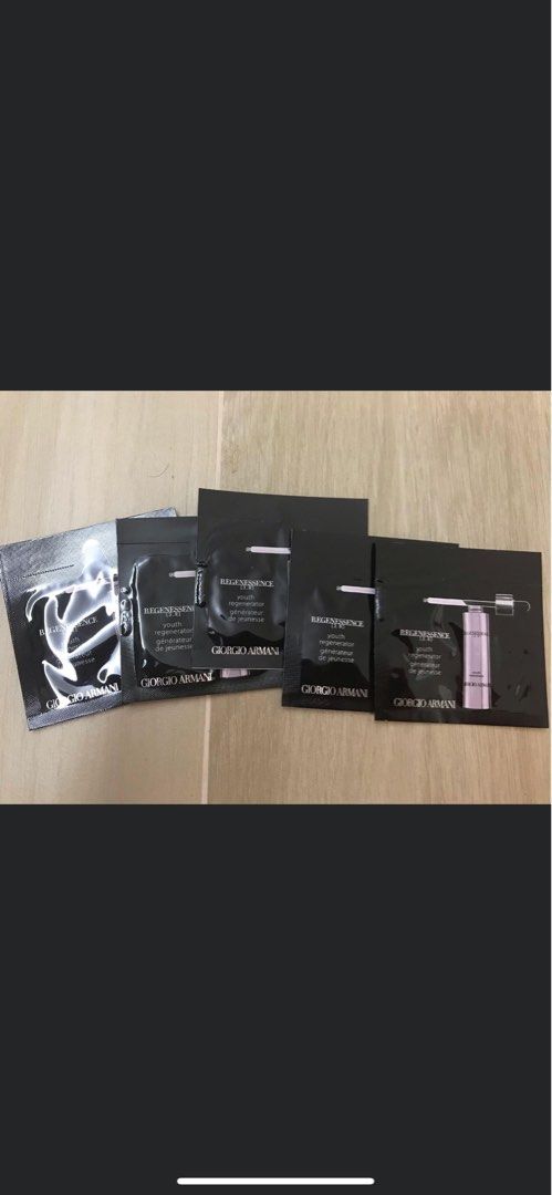 最後一套， (7折) 全新Giorgio Armani Regenessence Youth Regenerator三重再生青春修護精華1ML X5,  $100包郵, 美容＆化妝品, 健康及美容- 皮膚護理, 面部- 面部護理- Carousell