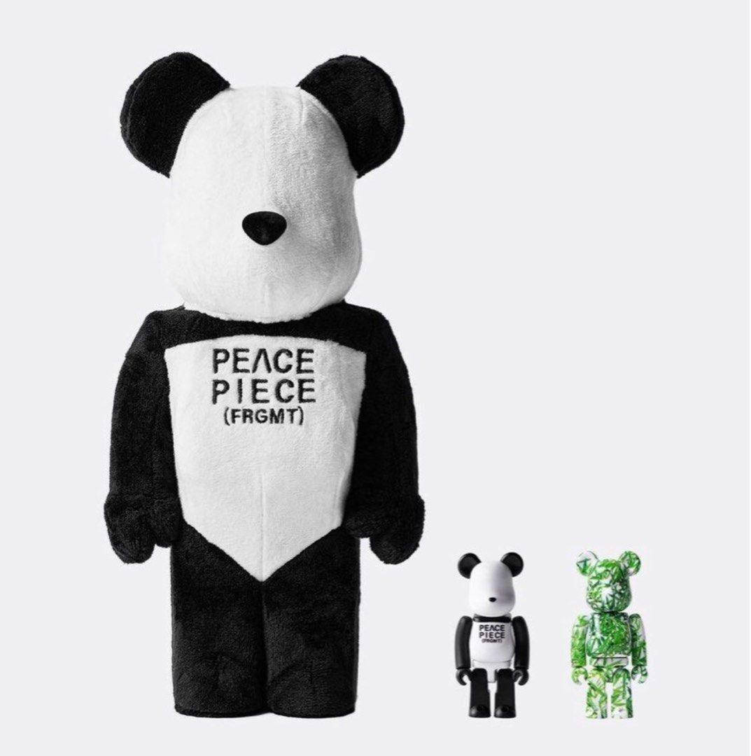 預訂bearbrick 藤原浩閃電熊貓PEACE PIECE （FRGMT）PANDA by Fragment 