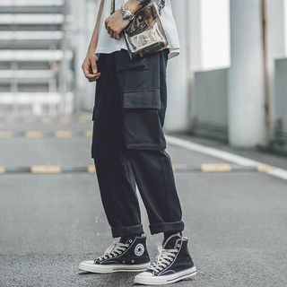 【 Gshop.】工裝褲男直筒寬鬆復古褲子百搭秋冬休閒長褲
