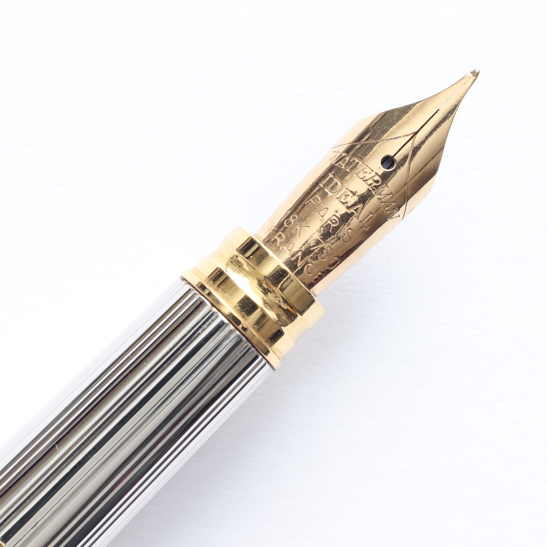 純銀Waterman Gentleman Sterling Silver Fountain Pen 法國墨水筆鋼筆 
