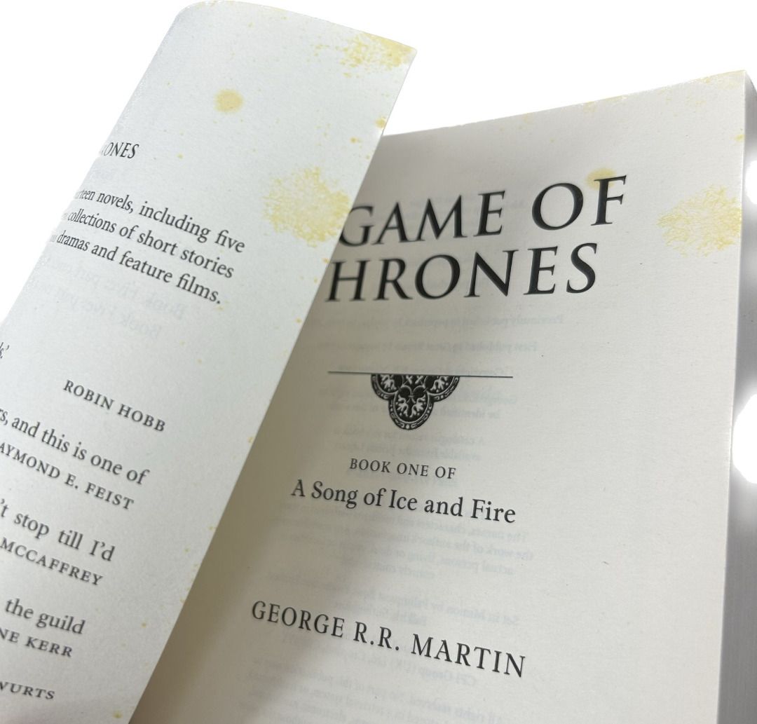 A Game Of Thrones Book 1 Some Stains On Pages, Hobbies & Toys, Books