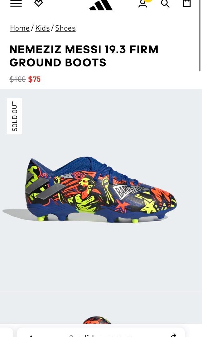 Adidas nemeziz hot sale 34