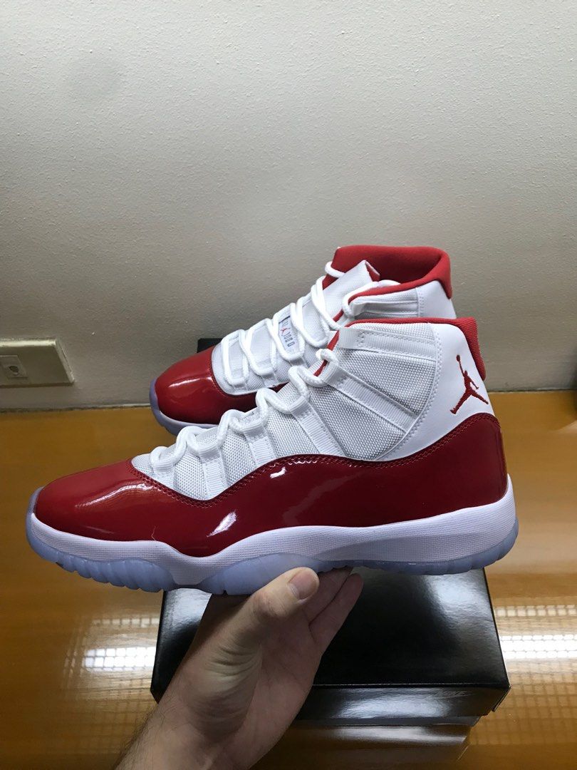 Air jordan 11 cherry Men s Fashion Footwear Sneakers on Carousell